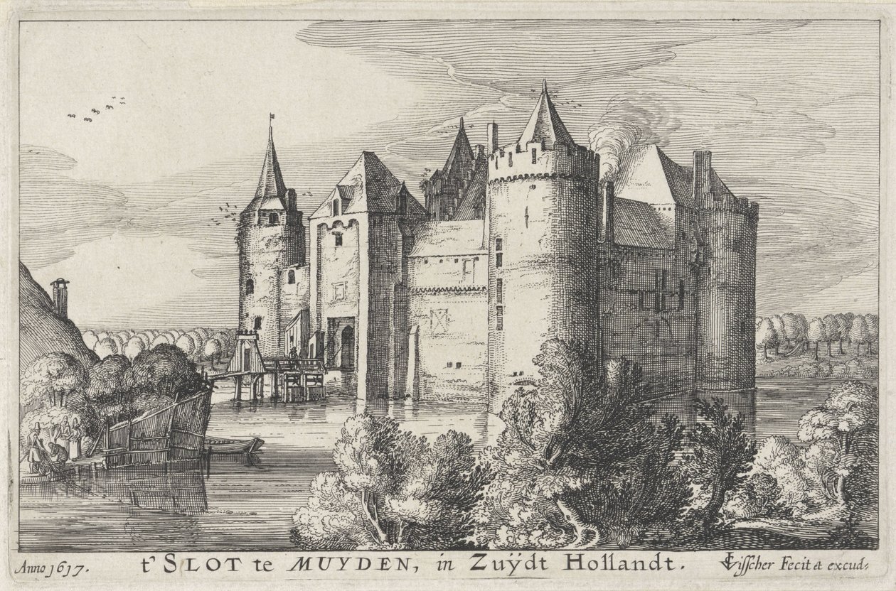 Muiderslot 景观
在 Zuijdt Hollandt 的 t