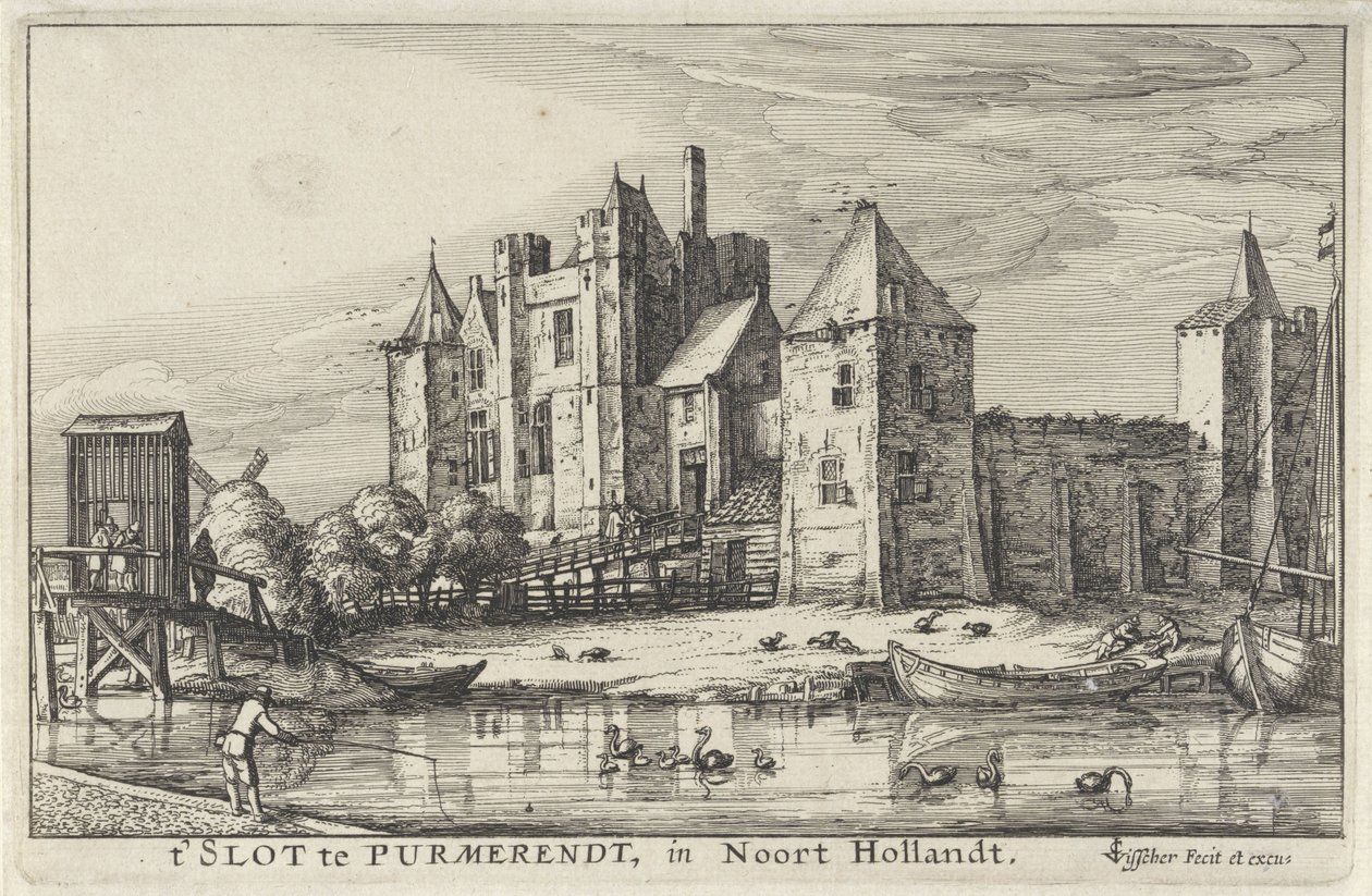 Purmerend 的 Purmersteijn 城堡 作者 克拉斯·扬斯。维舍尔 (II)