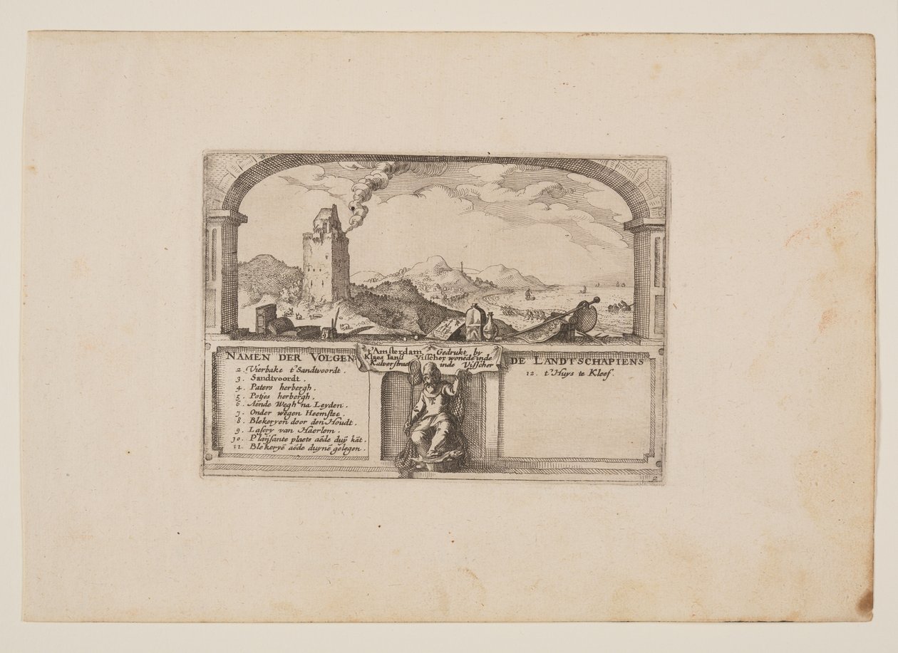 赞德沃特的灯塔，来自哈勒姆周边的景观 (Plaisante Plaetsen) 作者 克拉斯·扬斯。维舍尔