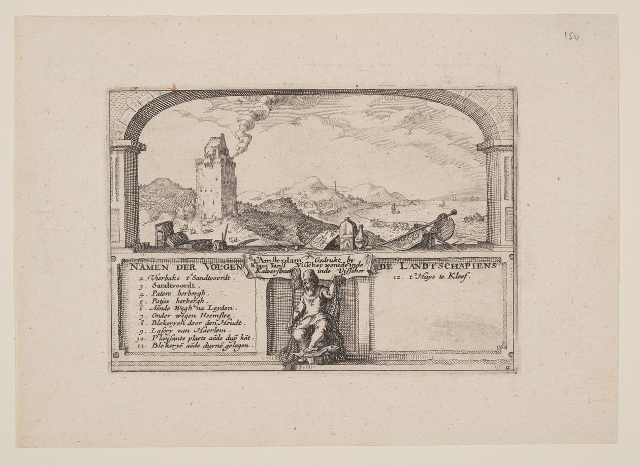 赞德沃特的灯塔，来自哈勒姆周边的景观 (Plaisante Plaetsen) 作者 克拉斯·扬斯。维舍尔