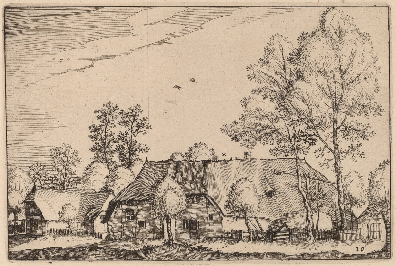 大农场 作者 Claes Jansz Visscher 仿照 Johannes van Doetechum，仿照卢卡斯的长老