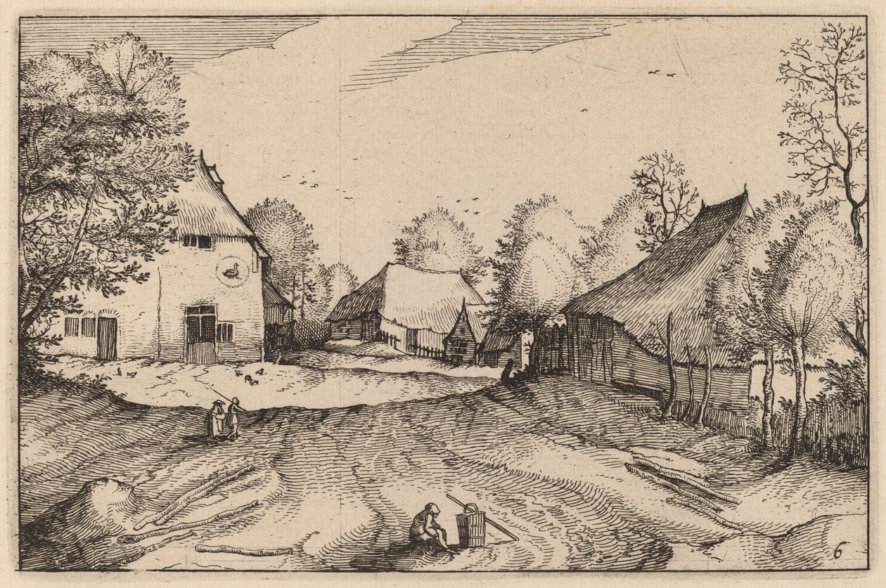 燕窝旅馆 作者 Claes Jansz Visscher 仿照 Johannes van Doetechum，仿照卢卡斯的长老