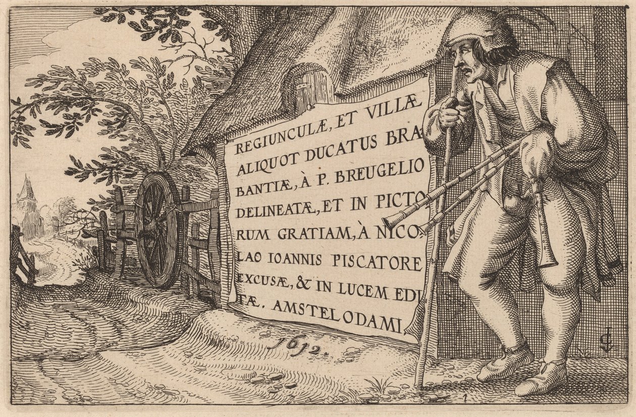 标题页 作者 Claes Jansz Visscher 仿照 Johannes van Doetechum，仿照卢卡斯的长老