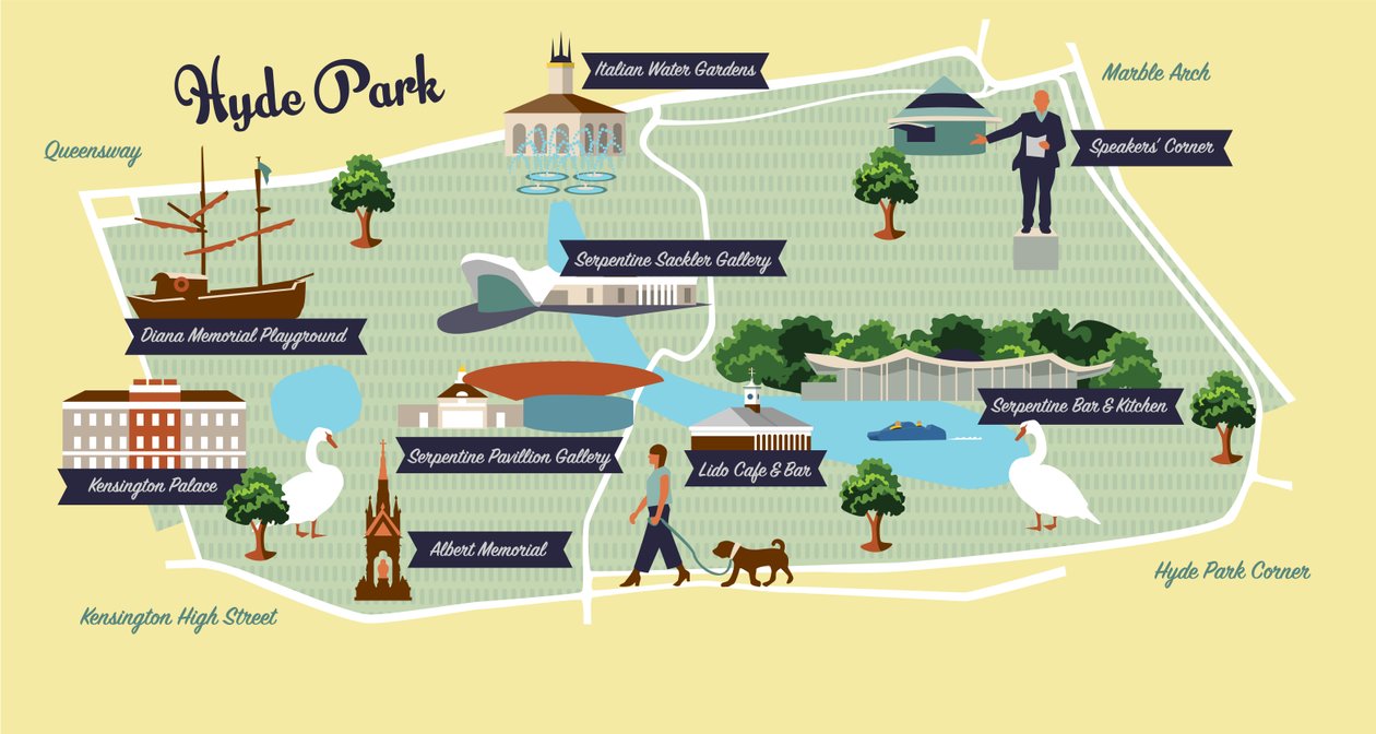 Map of Hyde Park 作者 克莱尔·亨特利