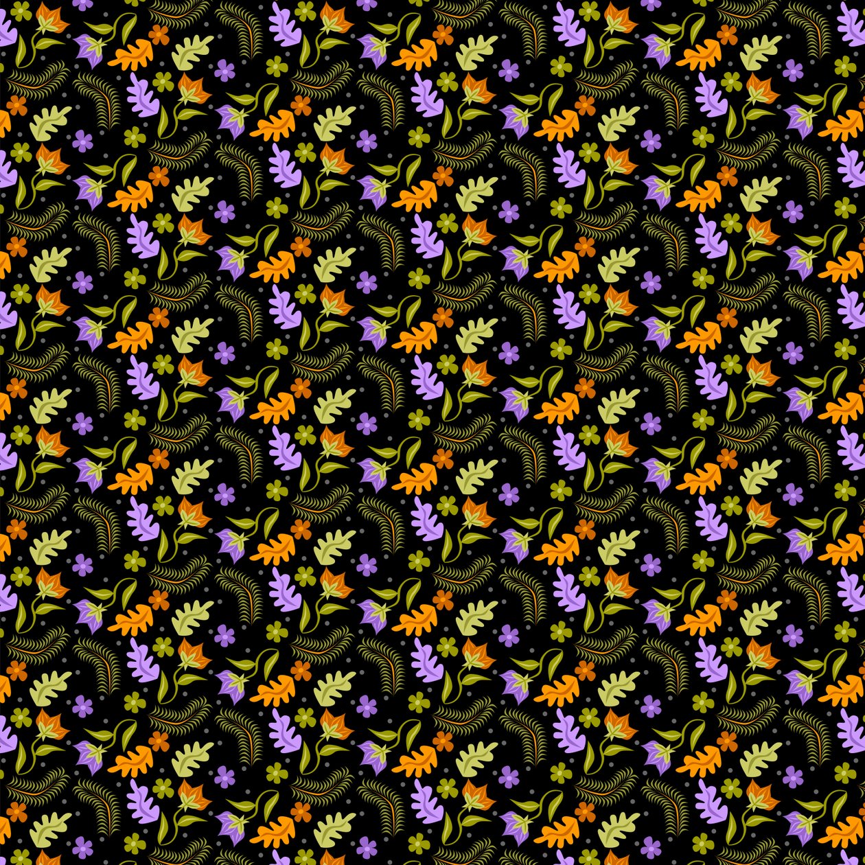 Night Leaves pattern 作者 克莱尔·亨特利