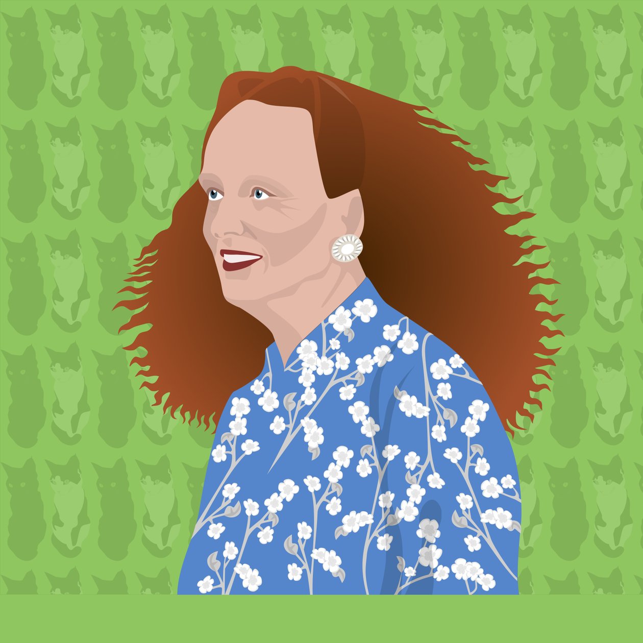 Portrait of Grace Coddington, Creative Director of US Vogue 作者 克莱尔·亨特利