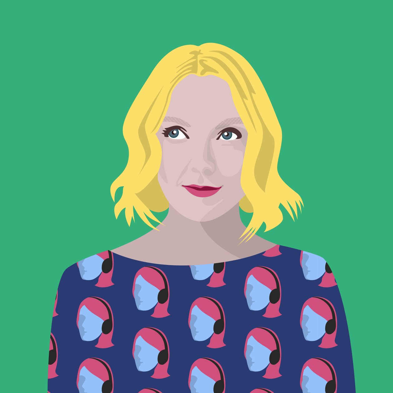 Portrait of Lauren Laverne 作者 克莱尔·亨特利