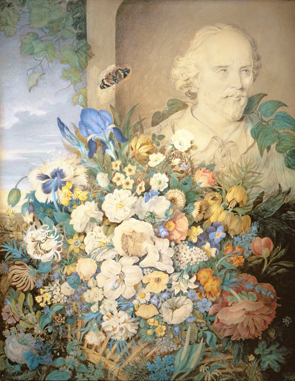 莎士比亚的花，1835年 作者 克拉拉·玛丽亚·波普（Clara Maria Pope）