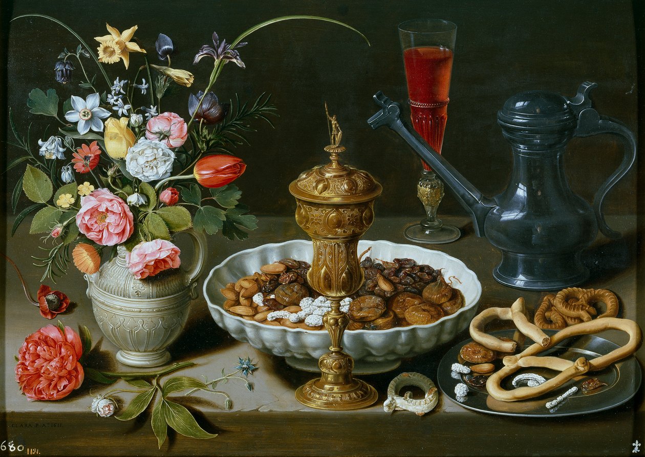 Nature morte - Still Life - Peinture de Clara Peeters (1594-1658) 作者 夏洛特·埃文斯