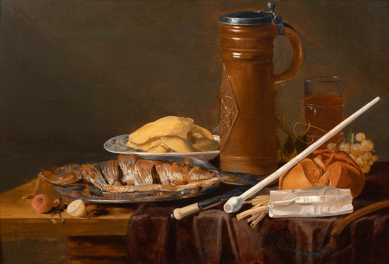 静物与粘土管标杆Peeters，克拉拉 作者 夏洛特·埃文斯