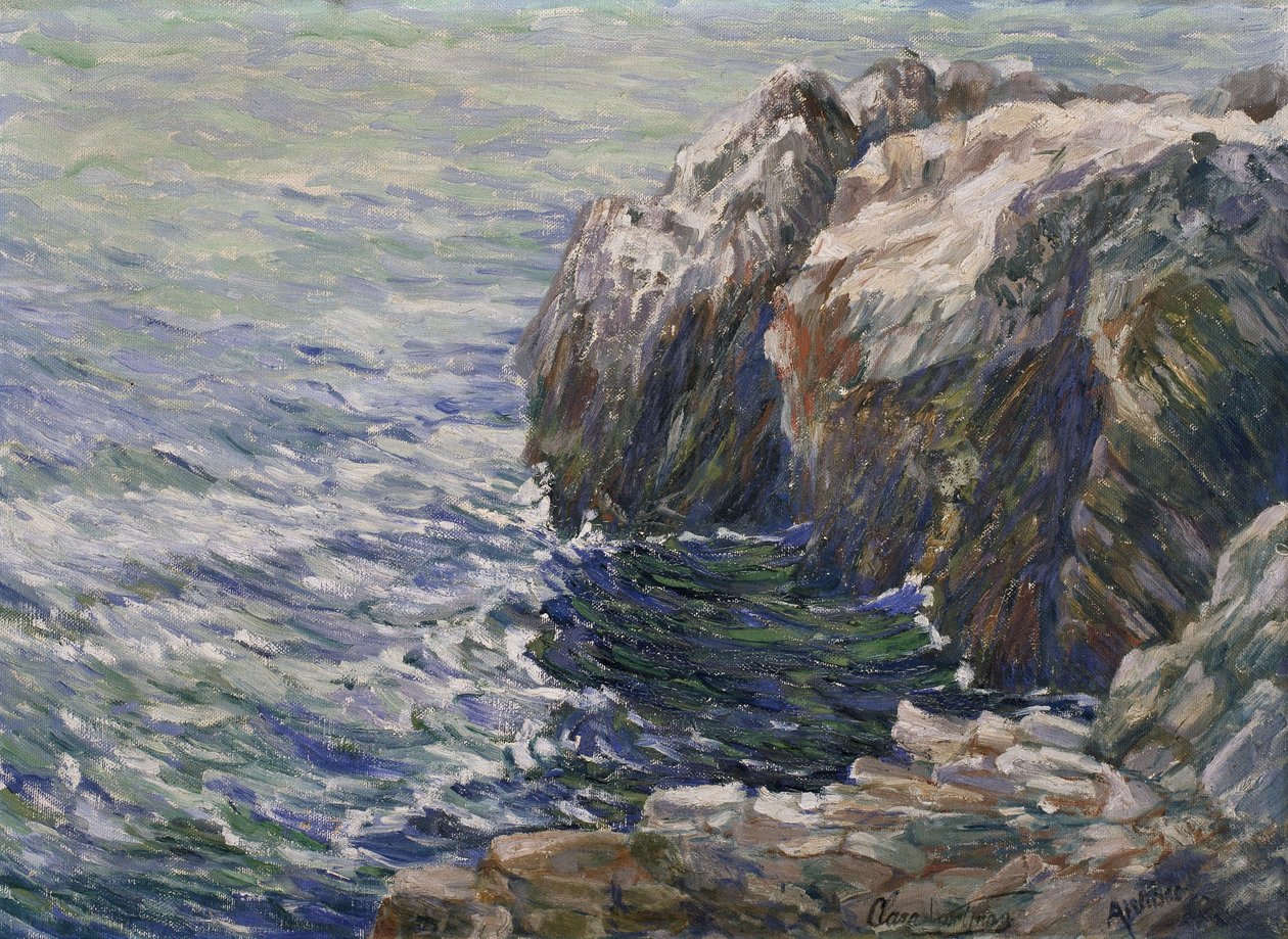 安提布角，蔚蓝海岸（布面油画） 作者 克拉拉·沃特曼