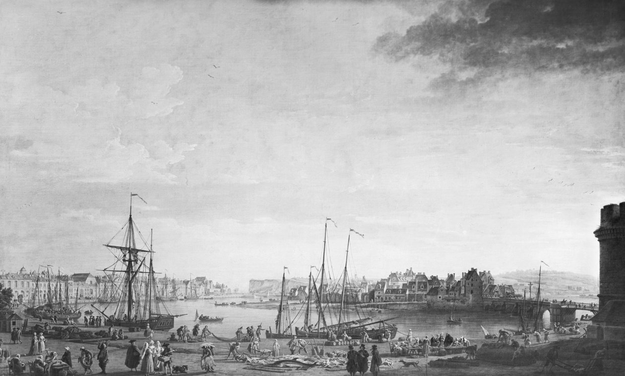 迪耶普港的看法，1765年 作者 克劳德·约瑟夫·韦尔内
