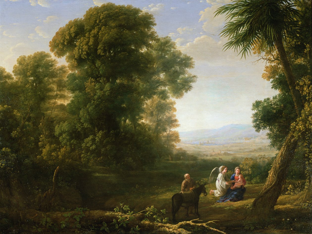 其余的飞往埃及的航班，1635-6 作者 克劳德·洛兰