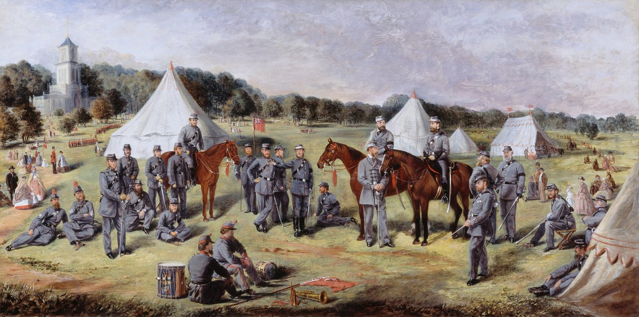 1864年在伦顿公园举行的诺福克志愿者第一届行政大队 作者 克劳德·洛林RW幼儿园