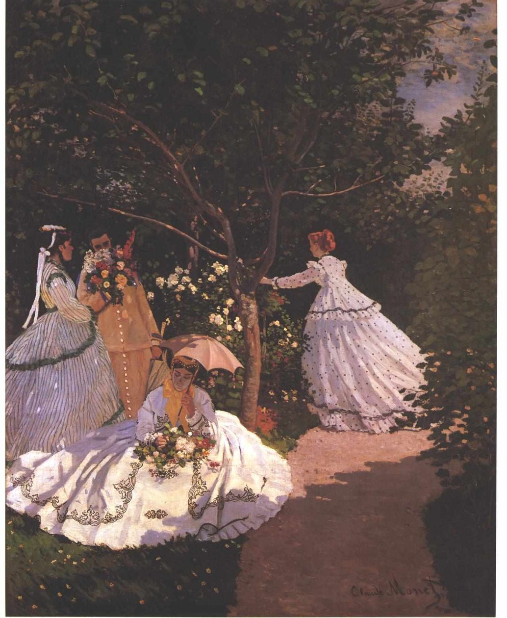 Garden WomenEnglish：GardennFrançais的女性：1Frauen im Gartenn 作者 克劳德·莫奈