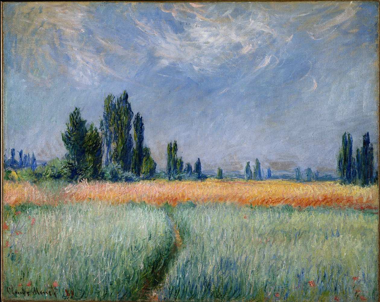 WheatfieldnFrancais：Champ de blen 作者 克劳德·莫奈