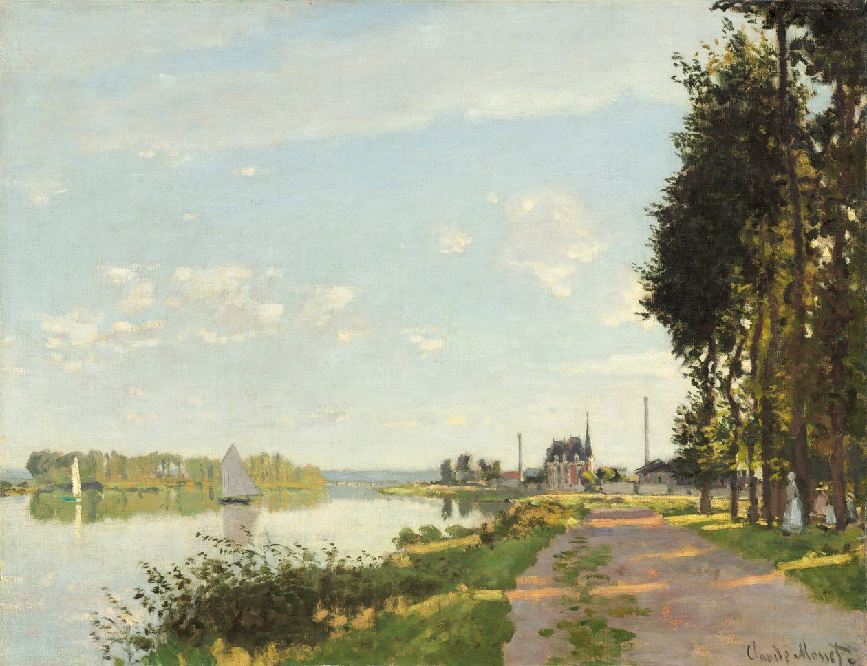 Argenteuil，c.1872 作者 克劳德·莫奈