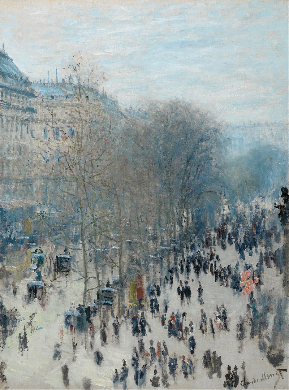 Boulevard des Capucines，1873-4 作者 克劳德·莫奈