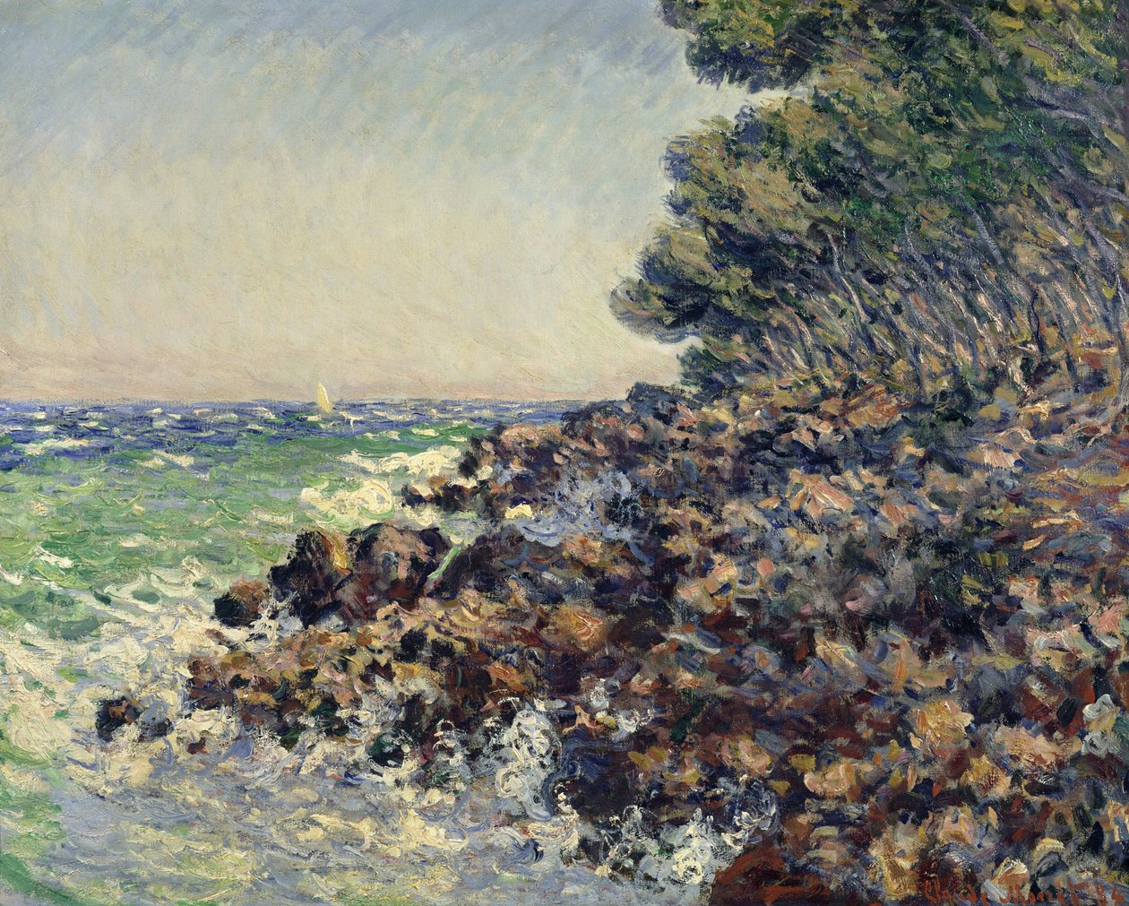 Cap Martin，1884年 作者 克劳德·莫奈