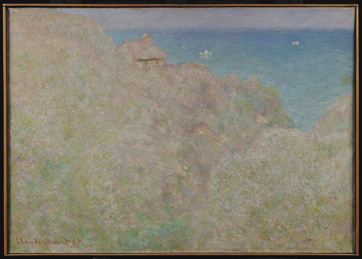悬崖在Varengeville，1897年 作者 克劳德·莫奈