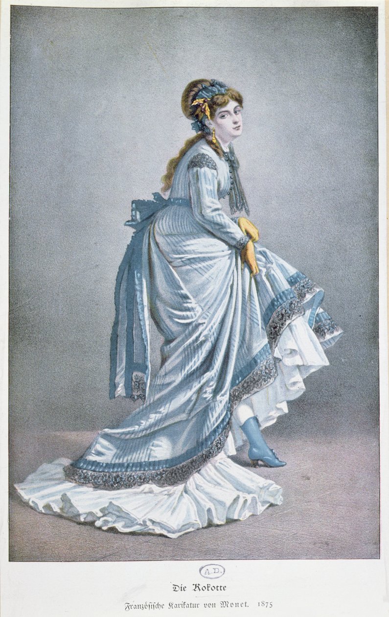 &39;The Kokotte&39;，1875年 作者 克劳德·莫奈