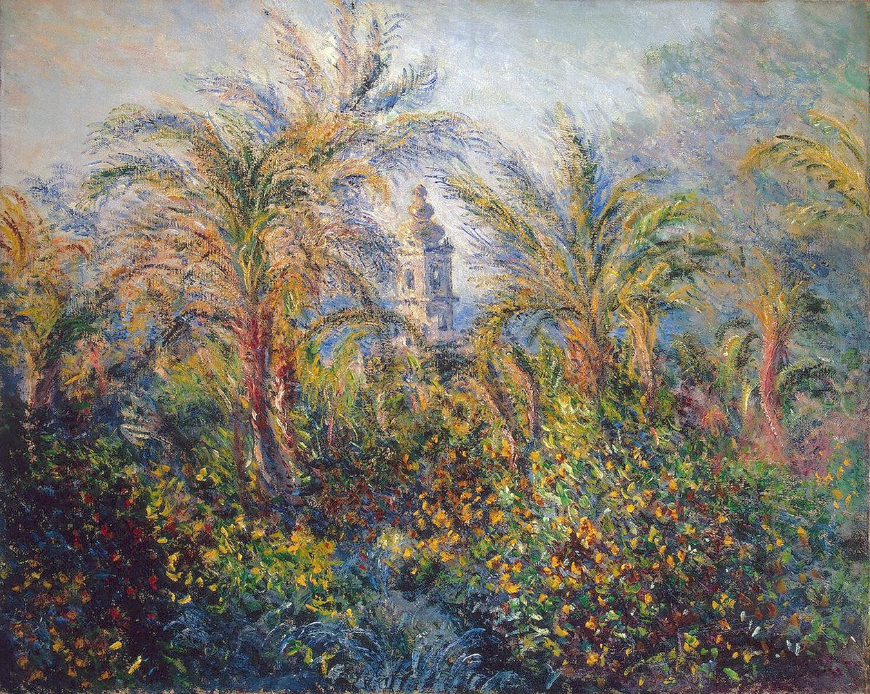 Bordighera的花园，早晨的印象，1884年 作者 克劳德·莫奈