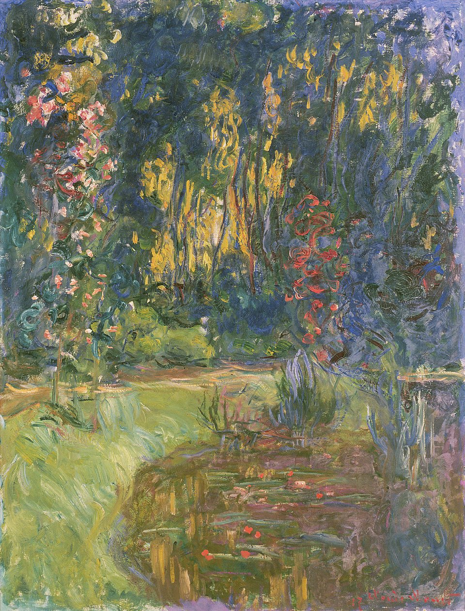 吉维尼花园，1923年 作者 克劳德·莫奈