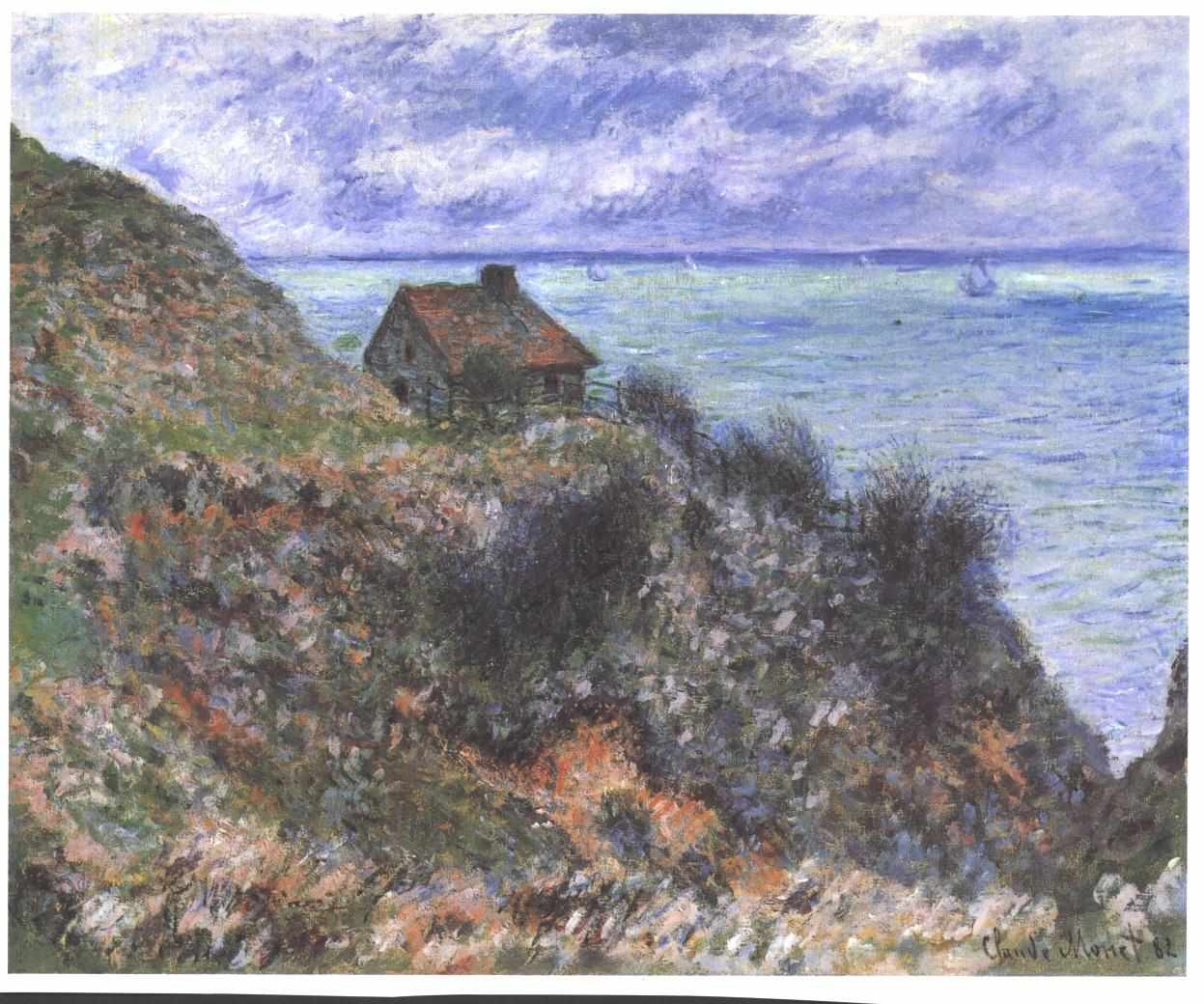 Pourville的海关警卫小屋 作者 克劳德·莫奈