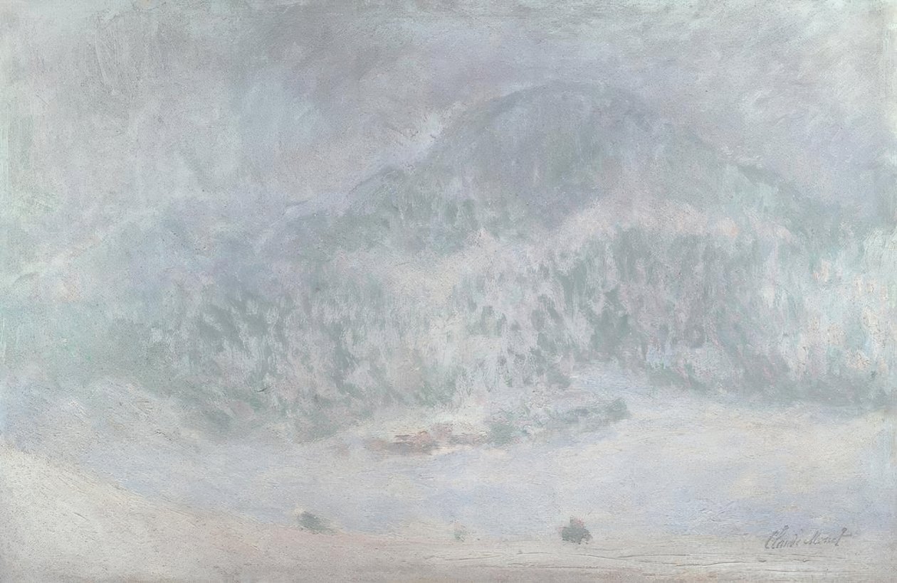 科尔萨斯山，暴风雪 作者 克劳德·莫奈