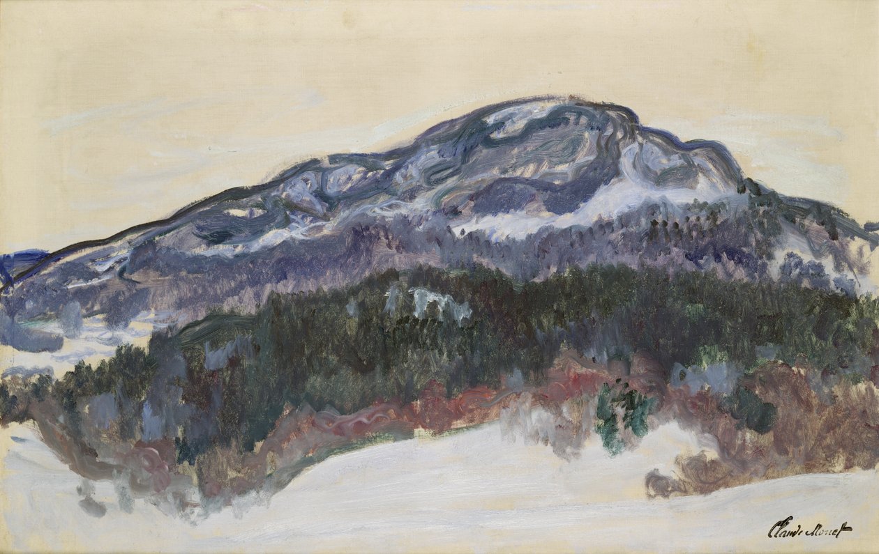 1895年，挪威的Mount Kolsaas 作者 克劳德·莫奈
