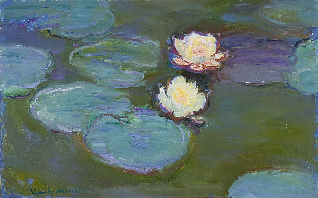 Nympheas，1897-8 作者 克劳德·莫奈