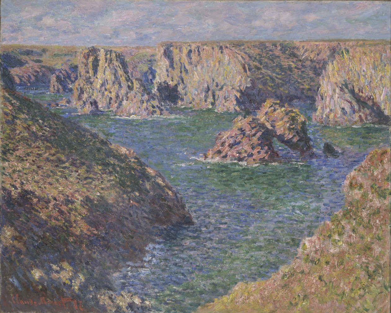 Port-Domois，Belle Isle，1887 作者 克劳德·莫奈