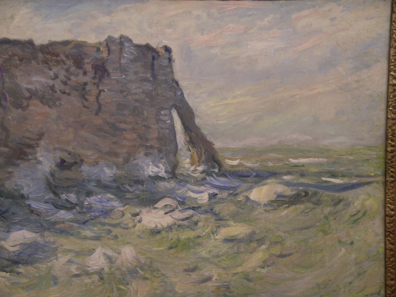 Porte dAval，为Claude Monet，Museu de Montserrat 作者 克劳德·莫奈