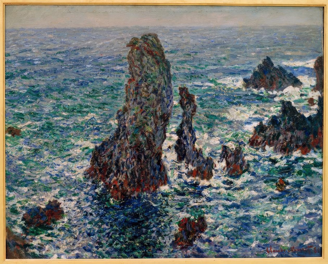 哥顿港，野生海金字塔 作者 克劳德·莫奈