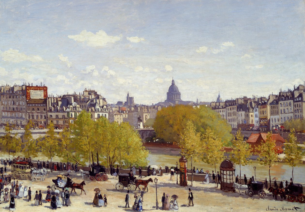Quai du Louvre 作者 克劳德·莫奈