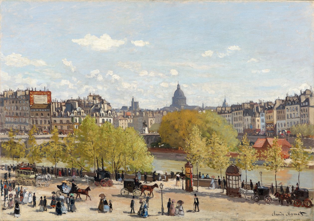 Quai du Louvre，巴黎，1866-67 作者 克劳德·莫奈
