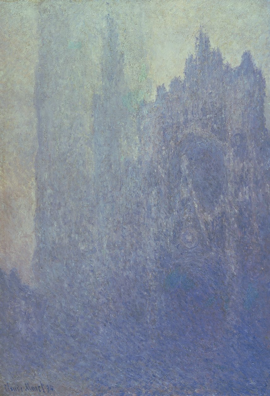 鲁昂大教堂，雾天气，1894年 作者 克劳德·莫奈