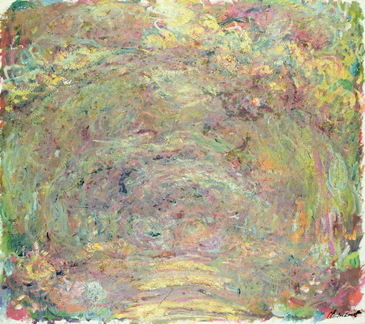 阴影路径，c.1920 作者 克劳德·莫奈
