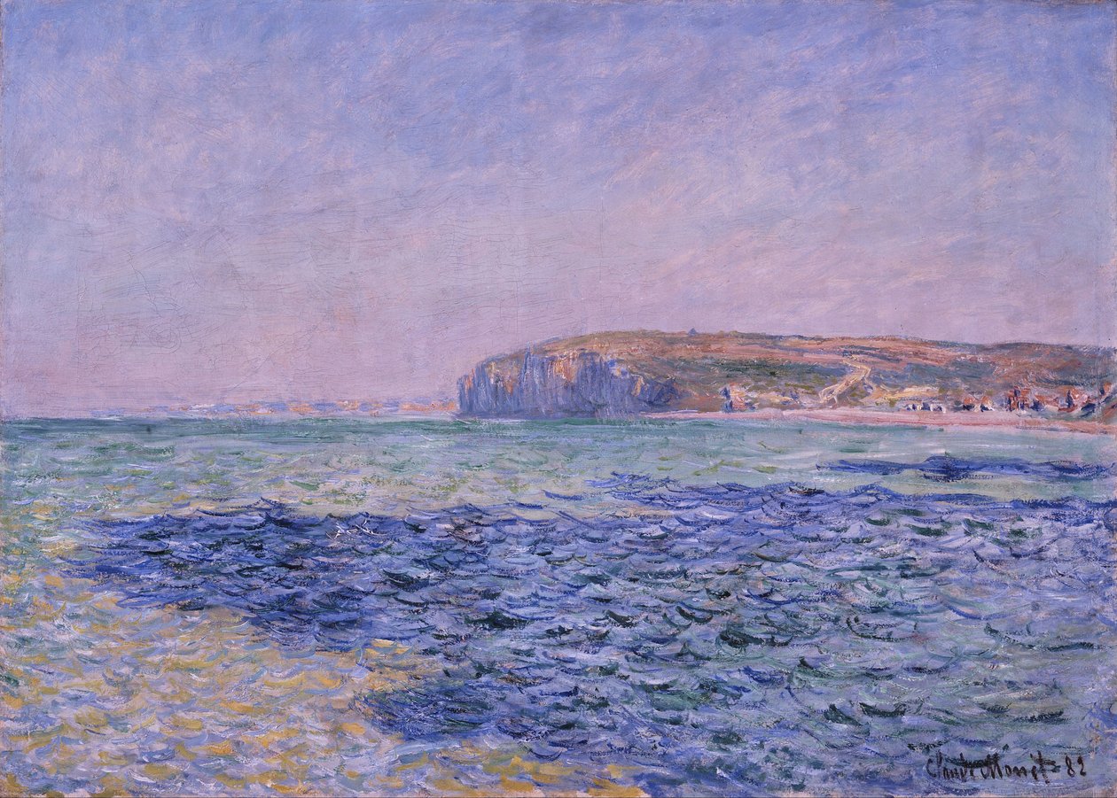 海上的阴影。 Pourville的悬崖 作者 克劳德·莫奈