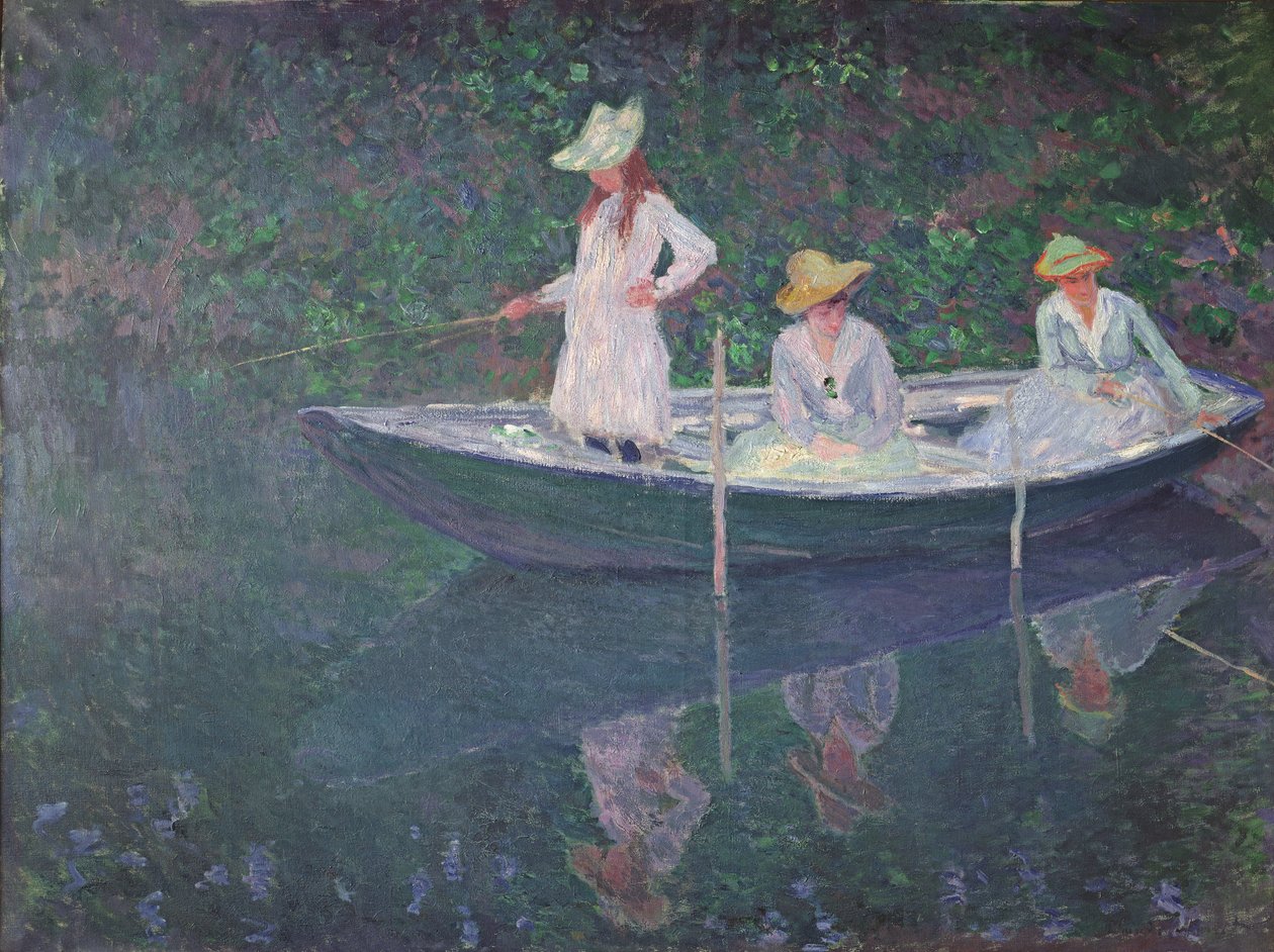 在吉维尼的船，c.1887 作者 克劳德·莫奈