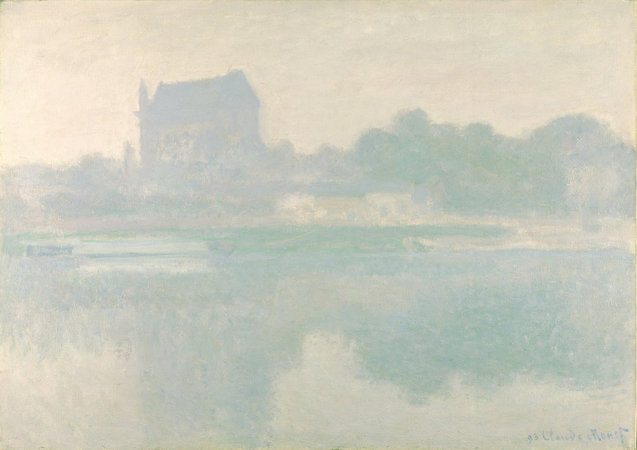 弗农教堂，Brouillard，1894年 作者 克劳德·莫奈