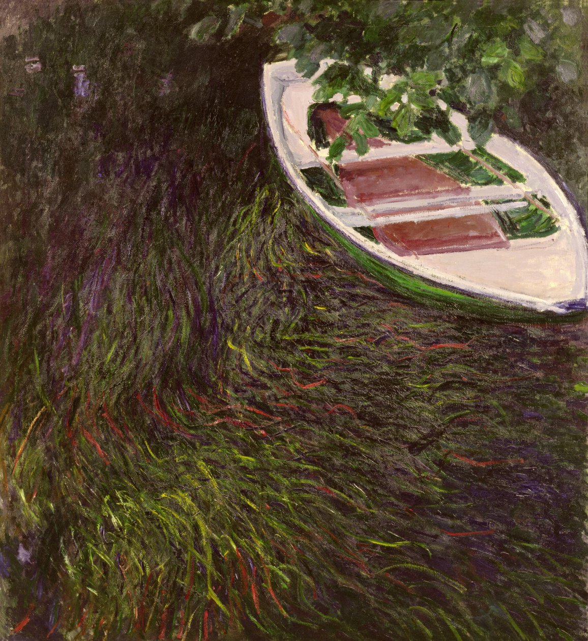 划艇，c.1889-1890 作者 克劳德·莫奈