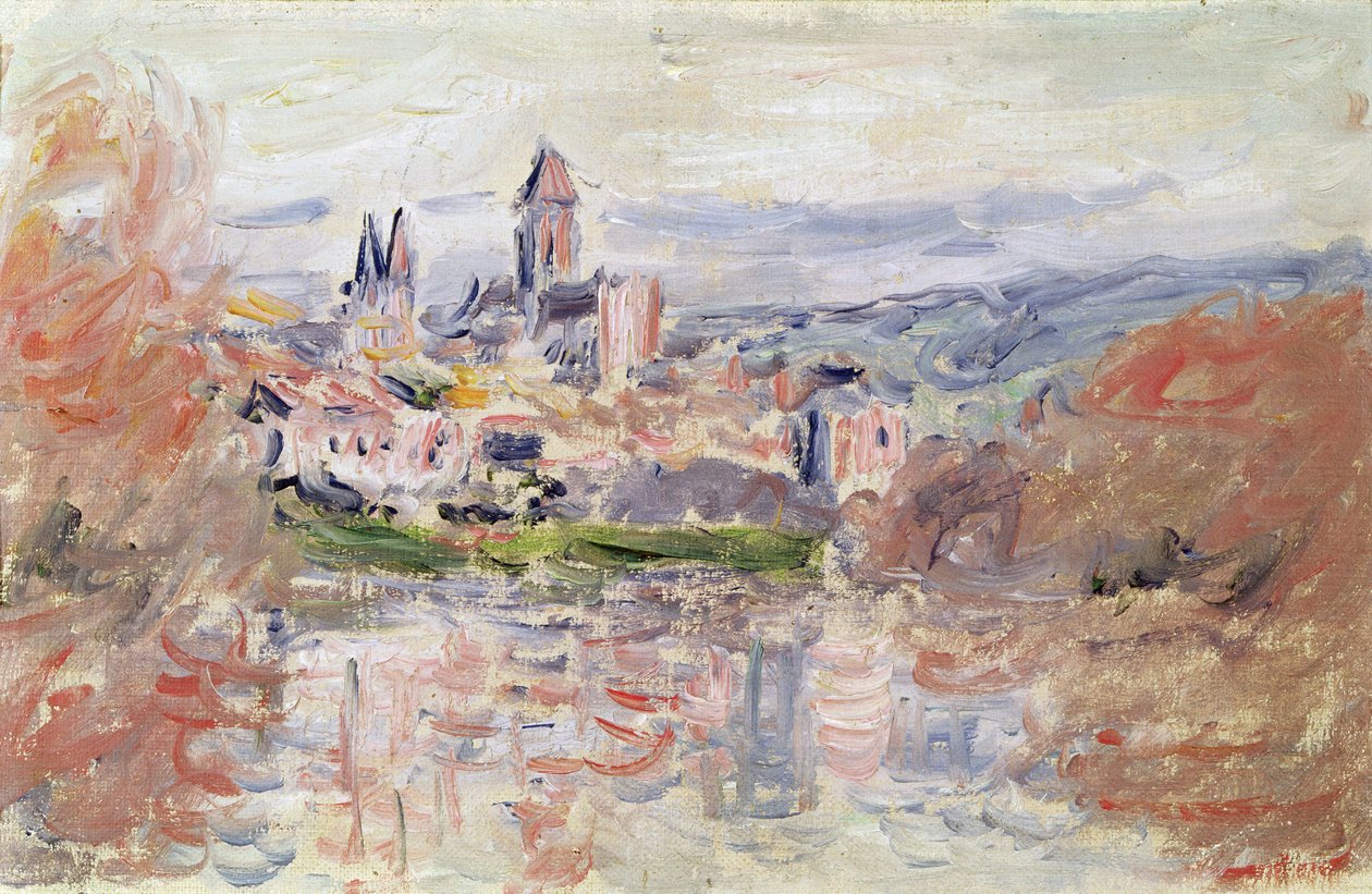 Vetheuil村，c.1881 作者 克劳德·莫奈