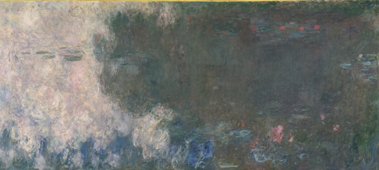 睡莲 - 云（左图），1914-18（另见64184和64185） 作者 克劳德·莫奈