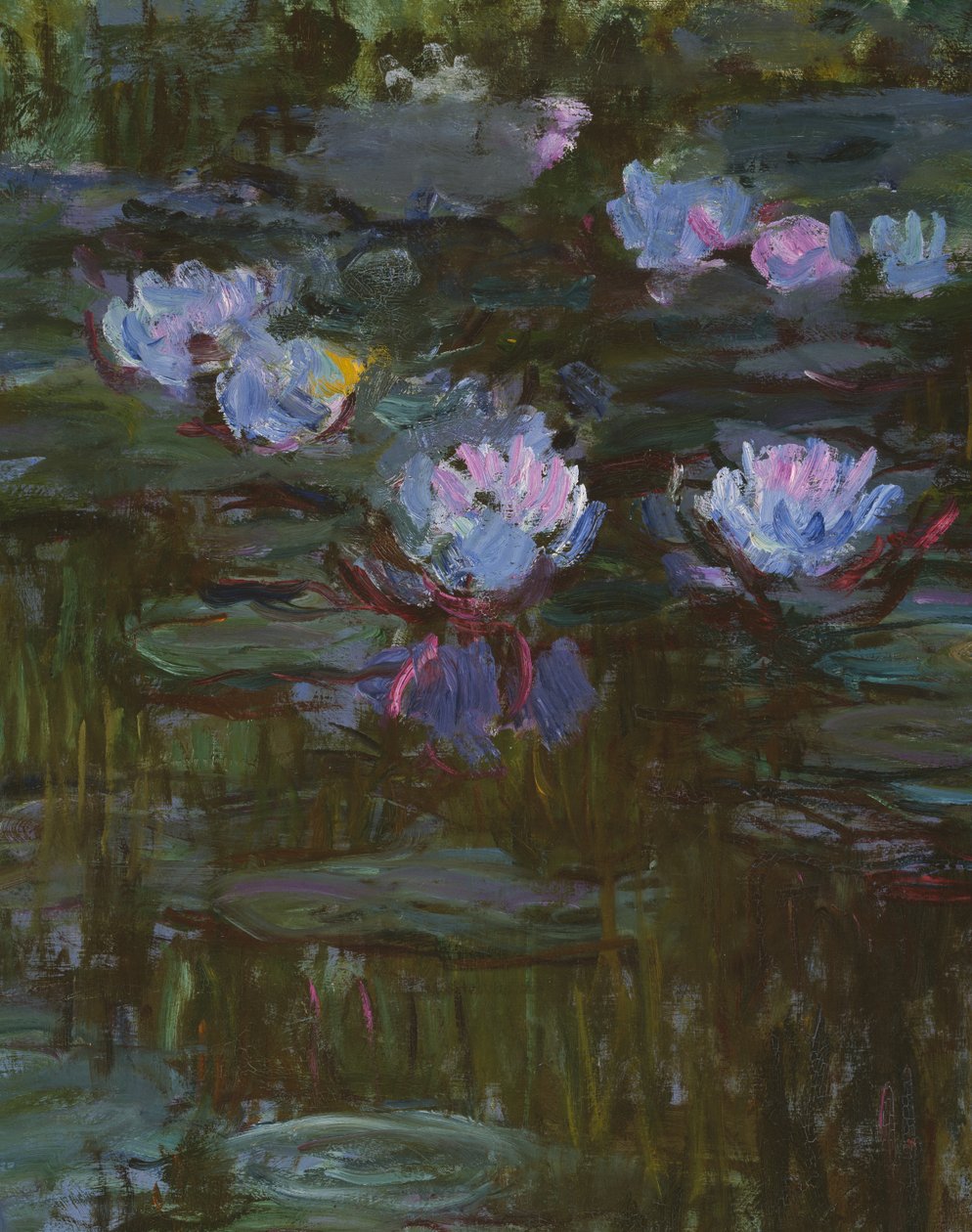 Waterlilies，1914-17细节158601布面油画 作者 克劳德·莫奈