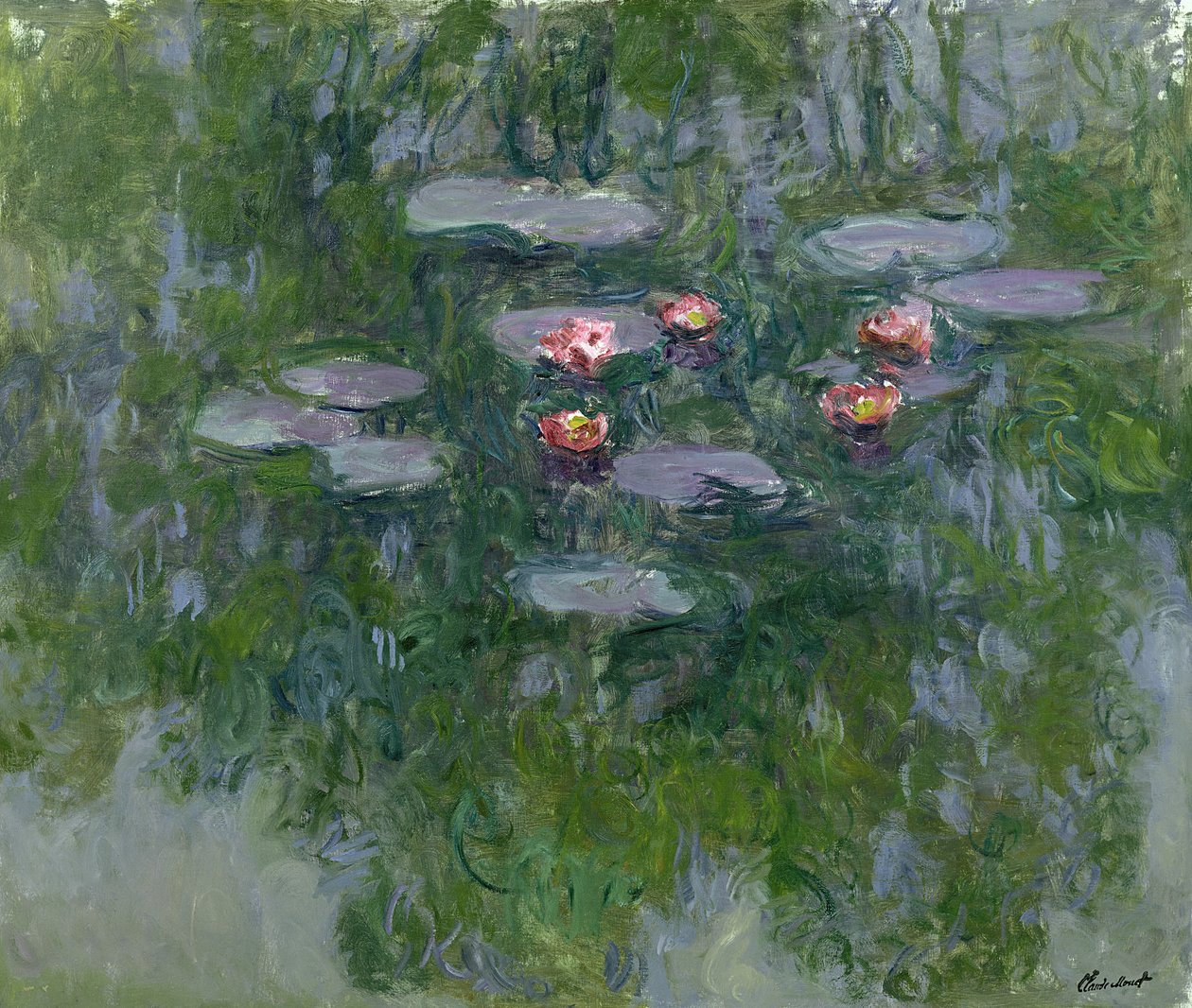 睡莲，1916-19 作者 克劳德·莫奈