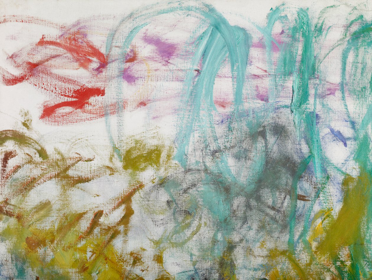 睡莲，1917-19细节160656油画布 作者 克劳德·莫奈