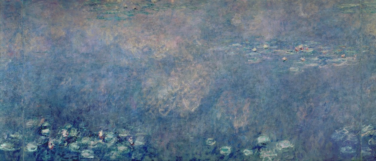 睡莲：两片垂柳，中间左侧，1914-18（另见75700,75702-03） 作者 克劳德·莫奈