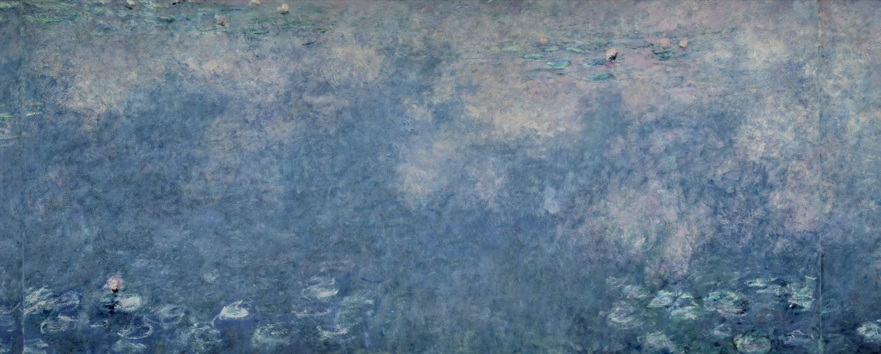 睡莲：两片垂柳，中间右侧，1914-18（另见75700-01,75703） 作者 克劳德·莫奈