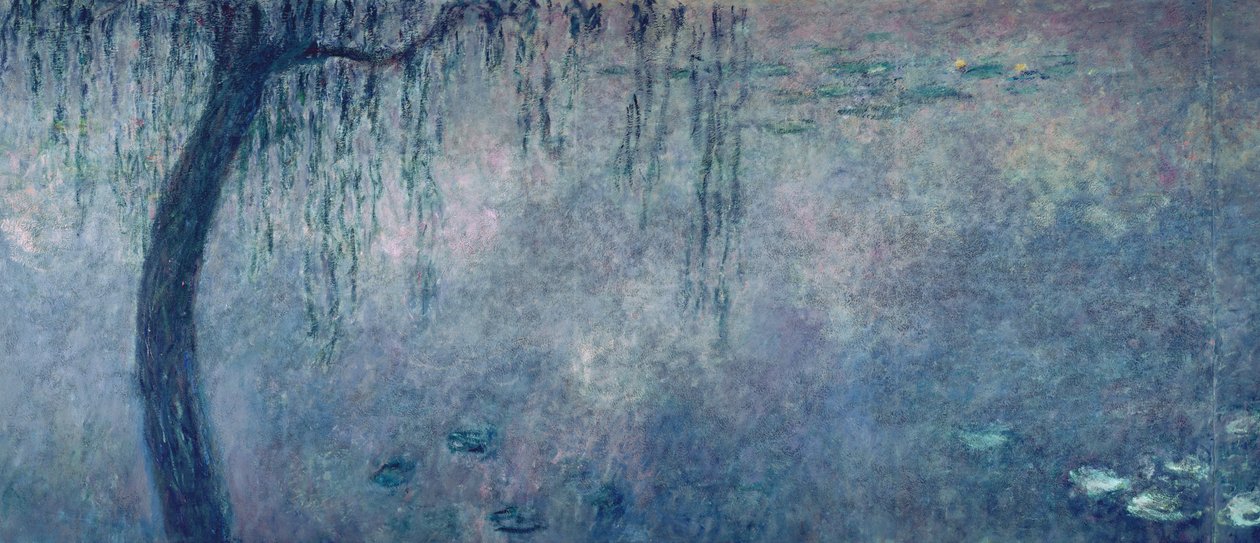 睡莲：两片垂柳，左侧部分，1914-18（另见75701-03） 作者 克劳德·莫奈
